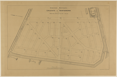 217372 Plattegrond van het terrein tussen de Leidsche Rijn en de Vleutenseweg te Utrecht (tussen de huidige ...